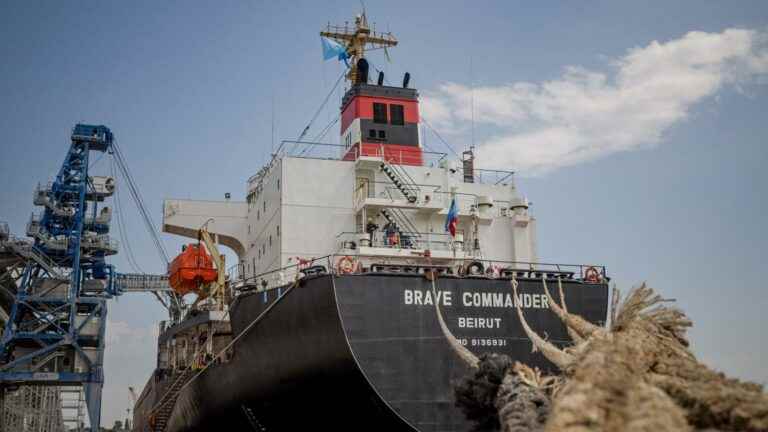 departure of the first UN ship loaded with cereals for Africa