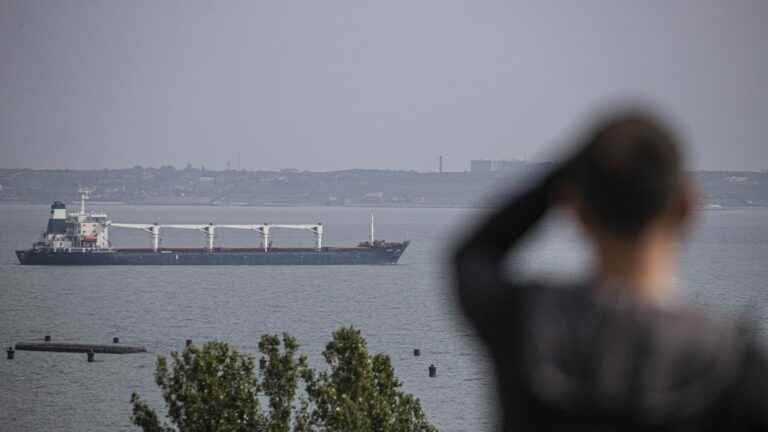 grain exports have resumed, a first ship has left Odessa