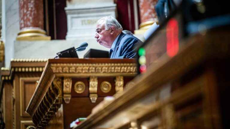 it will be without Gérard Larcher, the president of the Senate