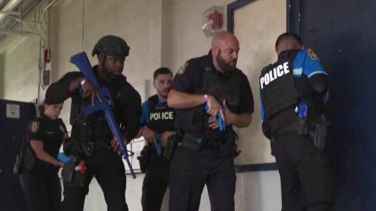 police and first responders trained in firefights