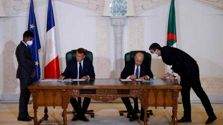 signature of a joint declaration between Paris and Algiers for an “irreversible” dynamic in their relations