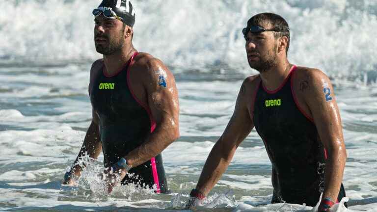 the 25 kilometer open water events stopped in the most total confusion