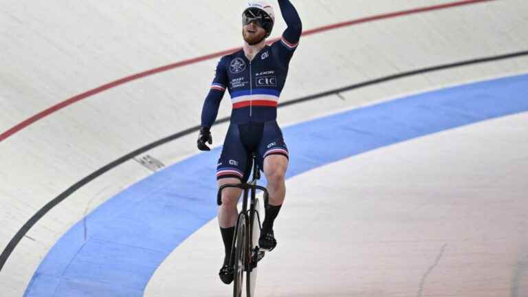 the French track rider Sébastien Vigier crowned on the keirin, Melvin Landerneau in bronze