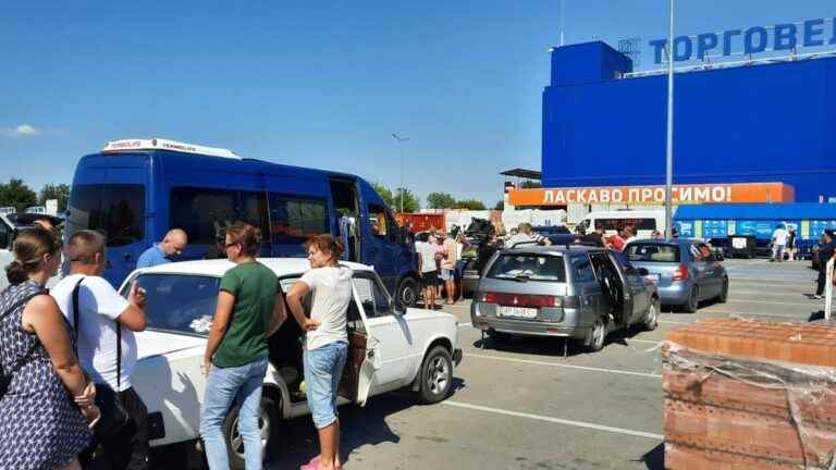 the influx into Zaporizhia of inhabitants of the areas under Russian occupation