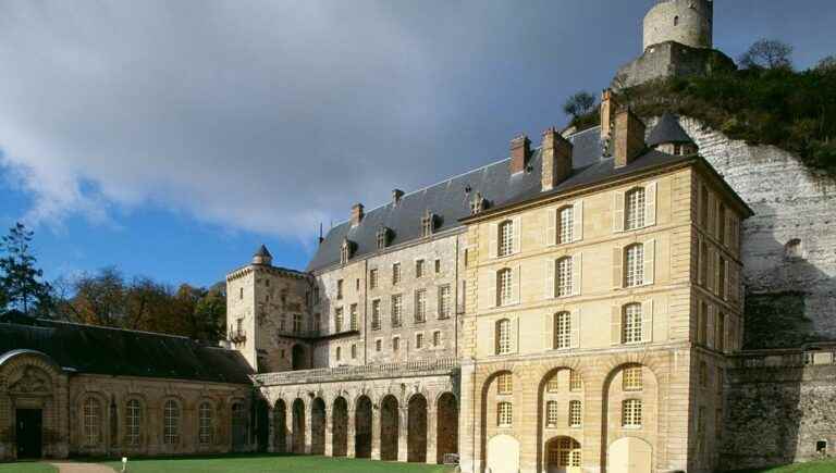 the vegetable garden of the Château de la Roche-Guyon