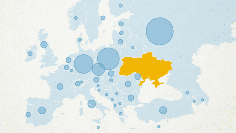 what is the situation of Ukrainian refugees, six months after the start of the conflict?