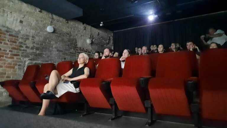 when viewers come to an underground kyiv cinema to escape the reality of war