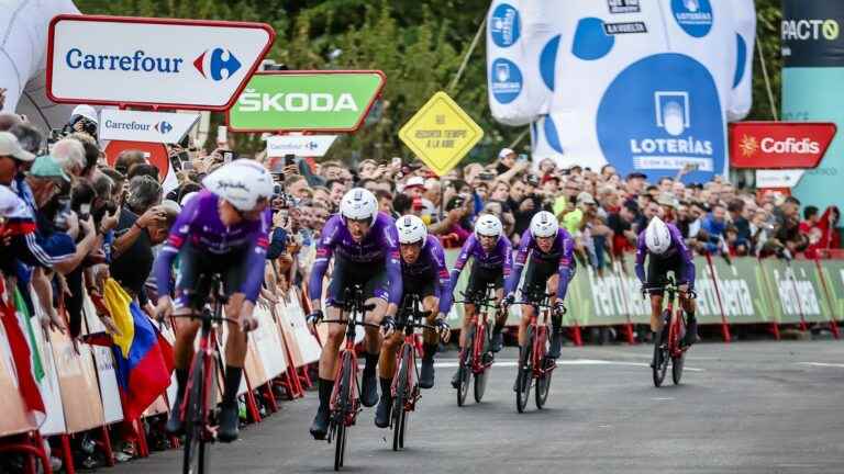 who will be the first red jersey at the end of the team time trial?  Follow Step 1