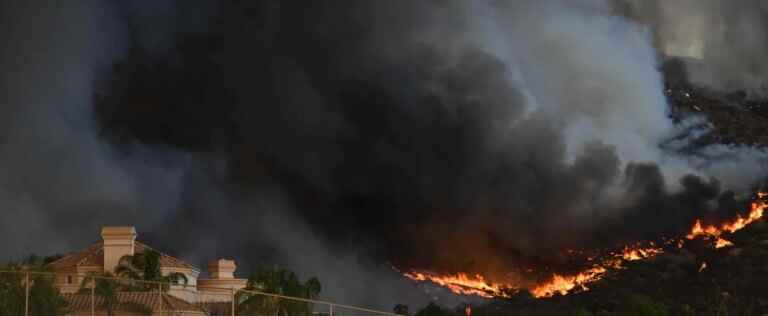 Massive fire near Los Angeles doubles in size in 24 hours