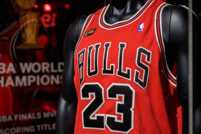 A Michael Jordan jersey offered at auction for 3 to 5 million