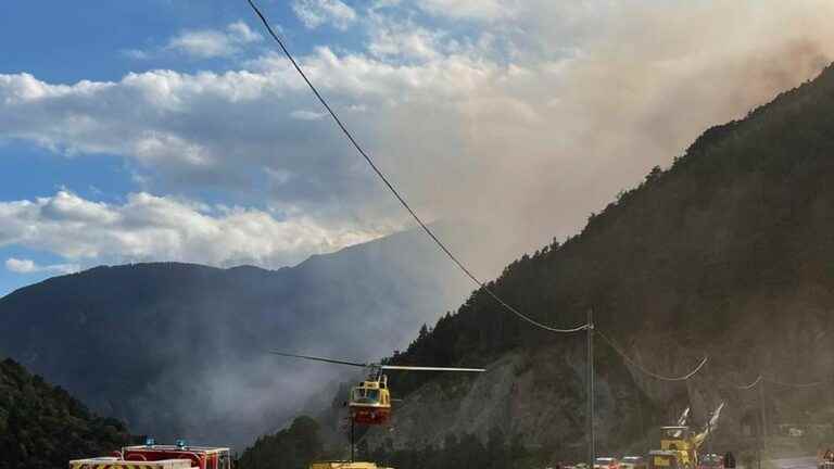 A fire ravages 5 ha of brush at the Col de Tende