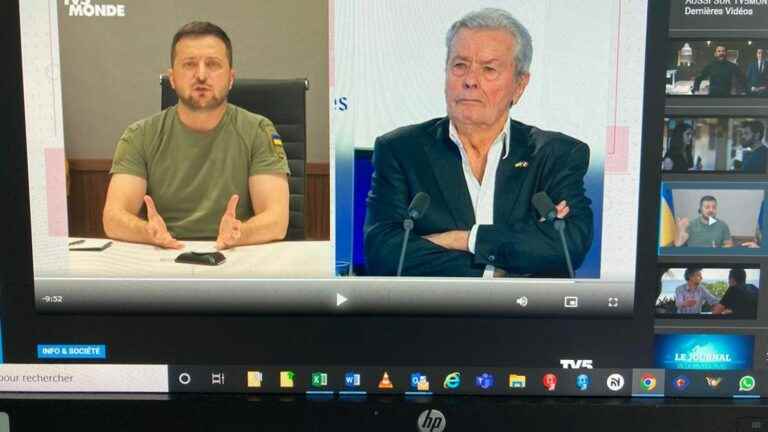 Alain Delon dialogues with Volodymyr Zelensky and supports the Ukrainian people