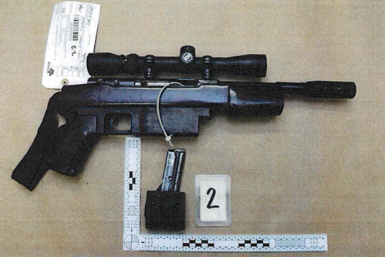 An arsenal seized in the basement of a Montrealer