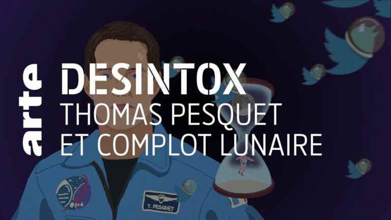 Detox.  No, Thomas Pesquet never claimed that humans did not go to the Moon