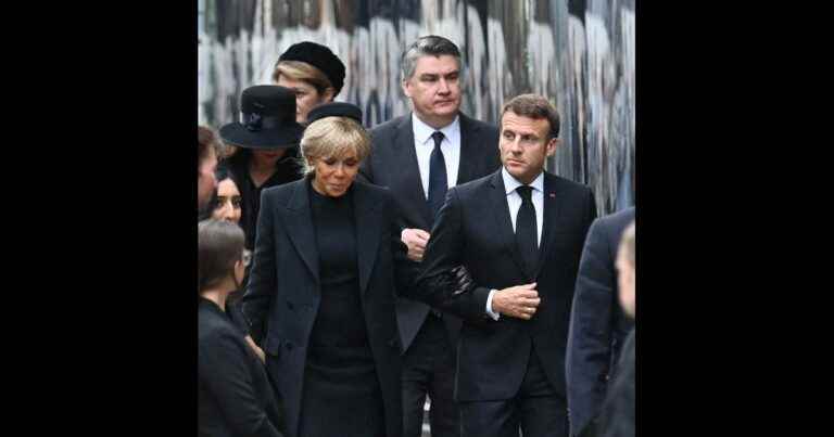 Funeral of Elizabeth II: Brigitte Macron, hat and black veil for the occasion, on Emmanuel’s arm