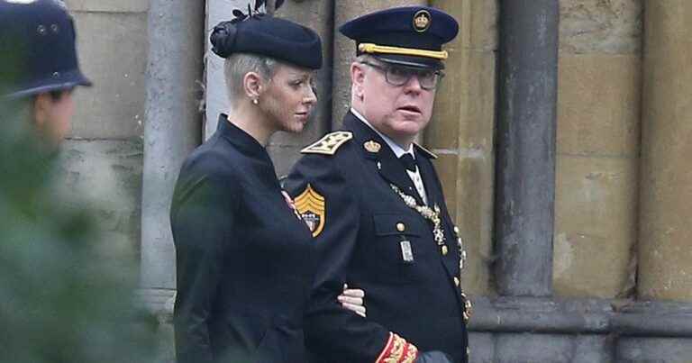 Funeral of Elizabeth II: Charlene of Monaco closed face, sad appearance on Albert’s arm