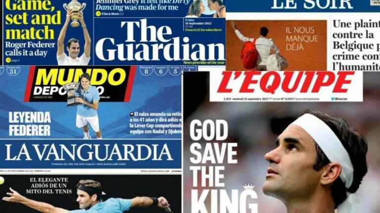 “God save the King”, “I saw a king”, “We already miss him” … The press around the world pays tribute to the Swiss