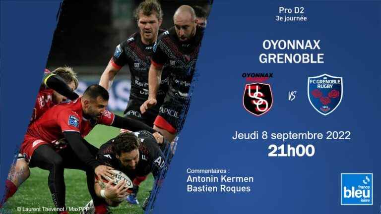 Grenoble led at half-time in Oyonnax