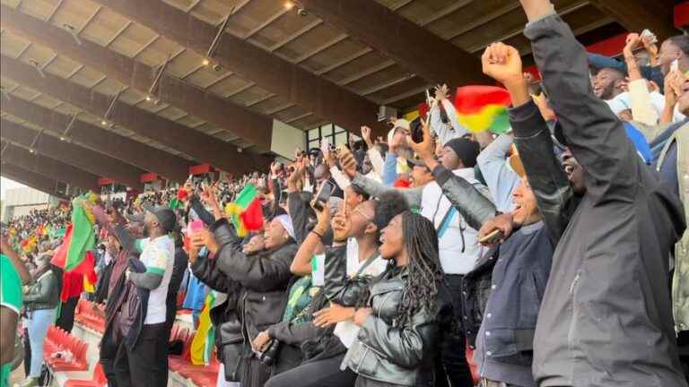 IN PICTURES – In Orleans, Senegal supporters celebrate at the Stade de la Source