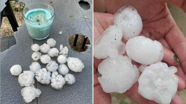 IN PICTURES – Large hailstones fell on several Mayenne towns this Monday, September 5