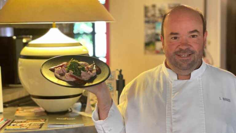 In the kitchen with chef Stéphane Nougier of the Hotel-restaurant Nougier in Fursac