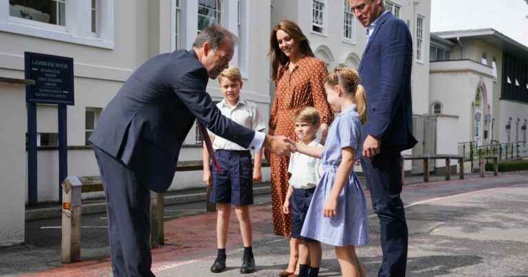 Kate Middleton and William ensure the return to school: George, Charlotte and Louis dapper and matched in uniforms!