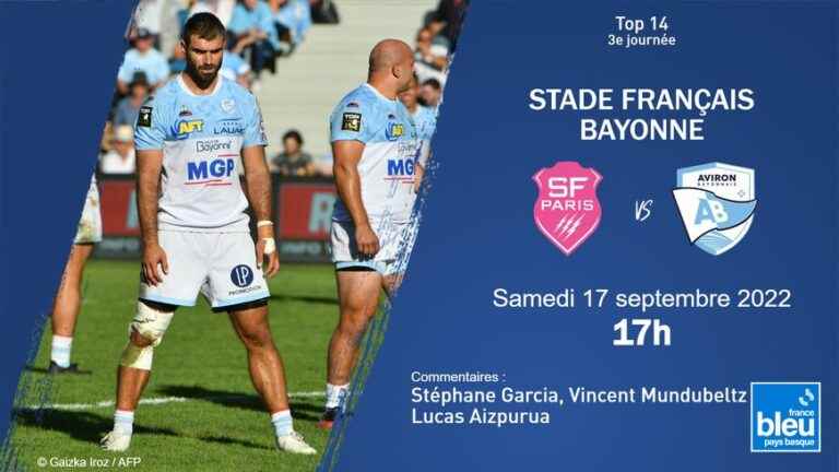 LIVE – Top 14: follow the Aviron Bayonnais match at the Stade Français Paris on France Bleu Pays Basque