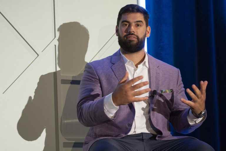 Laurent Duvernay-Tardif takes part in a sailing race in France