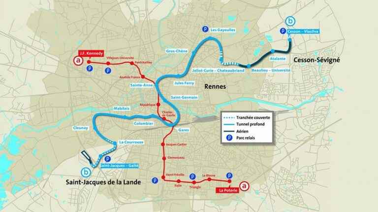 Line B of the Rennes metro, report today at Cleunay station