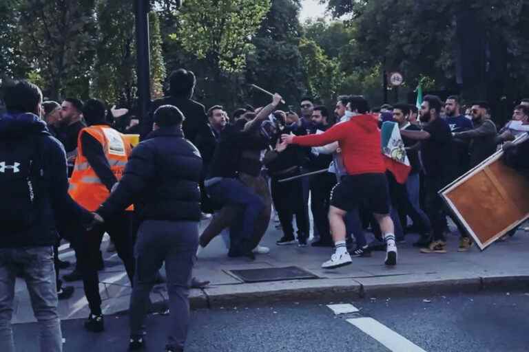 London |  12 arrested and 5 policemen injured in a demonstration near the Iranian embassy