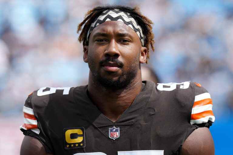 Loss of control at the wheel of his car |  Myles Garrett grateful to be alive