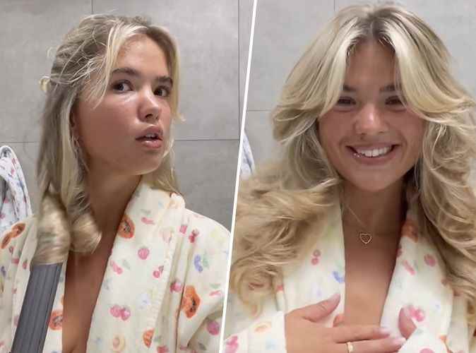 Matilda Djerf shows us how to achieve the perfect blow-dry and style curtain bangs with the Dyson AirWrap