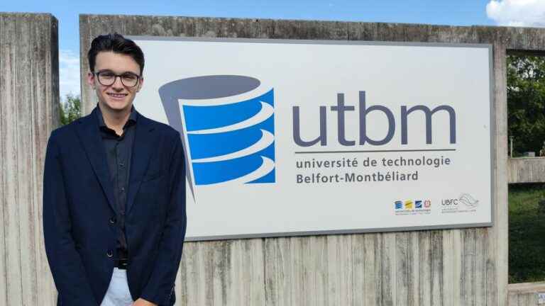 Mattéo, 16, is the youngest student at UTBM this year