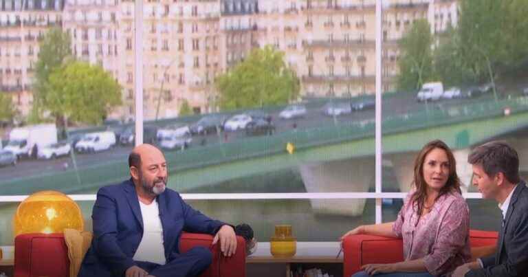 “My love”: Kad Merad lets go of his companion Julia Vignali in Télématin