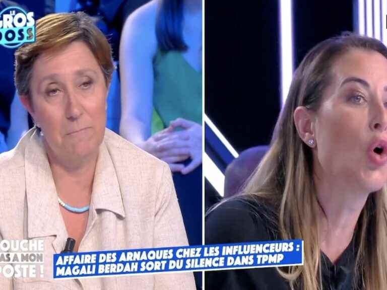 Not “able to respond”, Magali Berdah cracks live in “TPMP” at the insistence of a columnist!