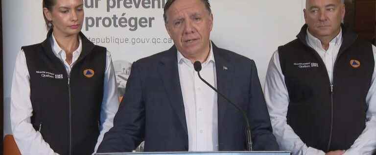 Premier François Legault provides an update on Storm Fiona