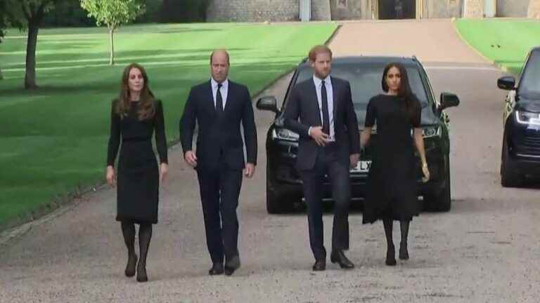 Princes William and Harry reunited in mourning at Windsor