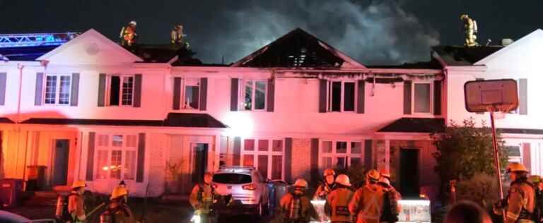 Residence on fire in Quebec: fifty firefighters mobilized