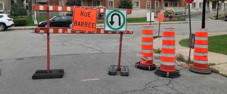 Rivière-des-Prairies: orange cones, but no work?