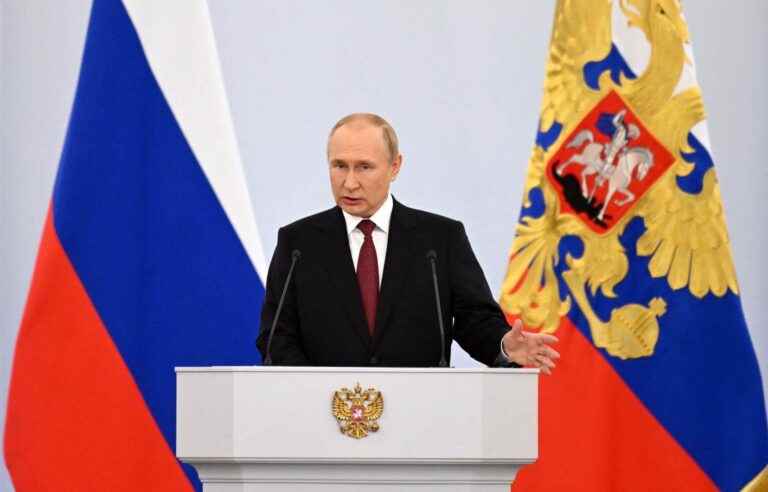 Russian President Vladimir Putin formalizes the annexation of the Ukrainian territories of Donetsk, Luhansk, Kherson and Zaporizhia to Russia.