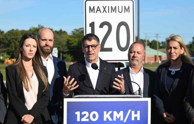 The Conservative Party of Quebec proposes a limit of 120 km/h on highways