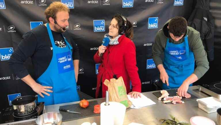 The France Bleu market tour in Cayeux sur Mer, with chef François Xavier Sailly