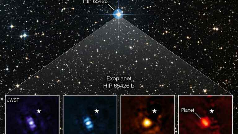 The James Webb Telescope unveils its first image of an exoplanet