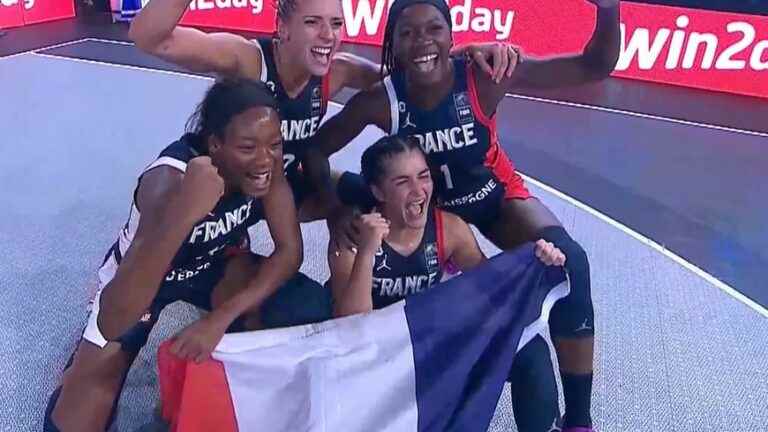 The Urcuitoise Hortense Limouzin achieves a historic double with the French basketball team 3×3