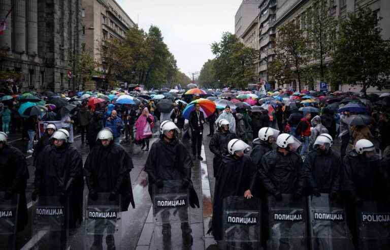 Thousands of LGBTQ+ activists defy authorities’ ban on marching in Belgrade