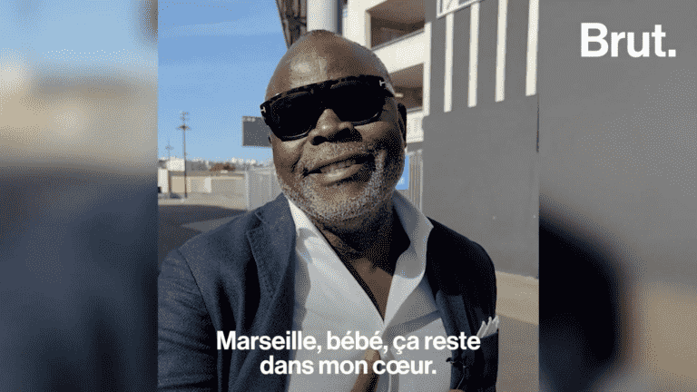 VIDEO.  Brut at the stadium with Basile Boli for the Marseille match