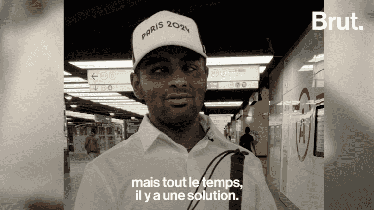 VIDEO.  The daily life of Viknesh, visually impaired, in Parisian transport