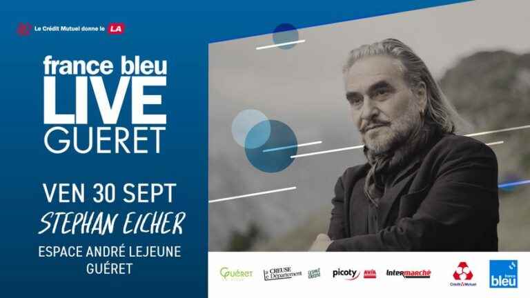 Win your invitations for France Bleu Live in Guéret with Stephan Eicher on September 30, 2022