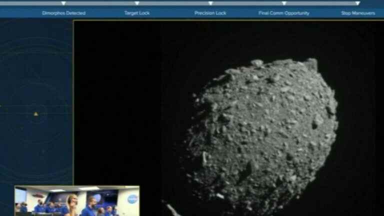 a NASA probe intentionally crashed into an asteroid