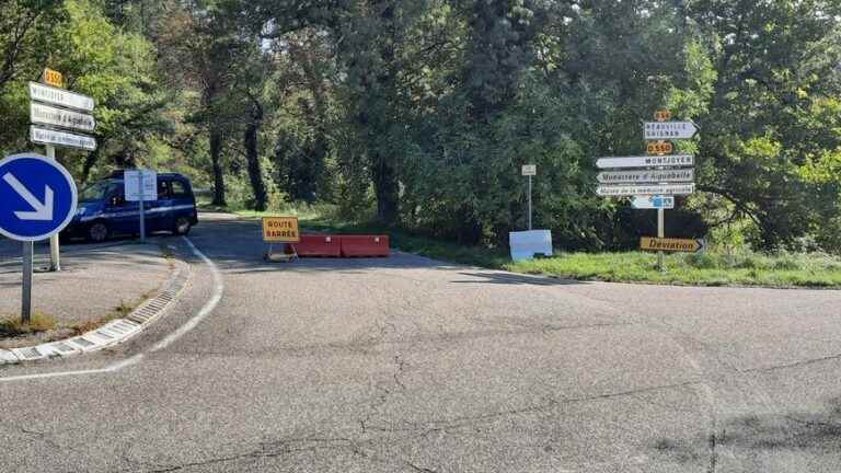 an exercise simulating a terrorist attack at Aiguebelle Abbey